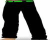 Green and Black Tux PANT