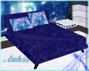 Blue Velvet Romantic Bed