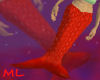 Red Mermaid Tail
