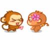 animated monkey love