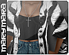 m> Grunge Coat Zebra