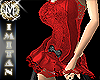 (MI) Saten Crimsom dress