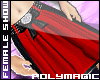 [PM] Red Long Skirt 165
