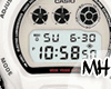 MH| white& black g shock