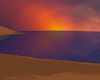 Large Empty Sunset Beach