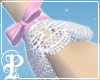 WristCuffs in White&Pink