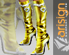 Vari stiletto gold boot