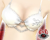Skull Bikini Top White