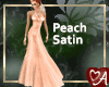 Peach Satin Gown