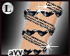 aYY-Diam Long Bangle BLK