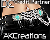 (AK)Chain belt turquoise
