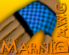 Blue Check Glove Right