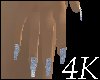 4K Silver Nails