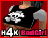 H4k Badgirl T Grey