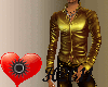 [H] Gold lather jacket