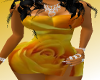 yellow rose mini dress