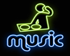 radio in neon
