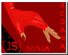 Redana Ninja Red Gloves