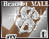 aYY-Dollar Bangle Male L