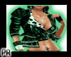 Leopardgrain leath green