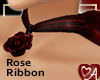 Ribbon Necklet Dark Red