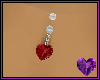 Ruby Heart Silver