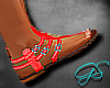 {GS} Red Sandals