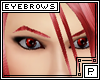 *P Eyebrows Crimson