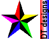Nautical star rainbow animated sticker