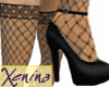 X Crochet-Satin Black