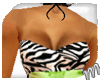 [M]Lime Bow Zebra Dress