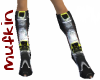 Chrome Grunge Boots
