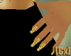 [Cx] Sparkly Gold Nails