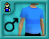 Light Blue Tee w/ Stripe