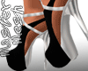 M-Silver & Black  Heels