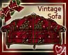 Burgundy Antique Sofa