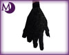 Black Textured Gloves