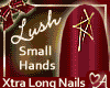 Burgundy nails long