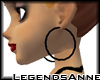 Hoop Earrings - Black