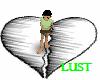 Emo Broken heart shadow