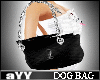 aYY-Metal Chain Dog Bag Black&White