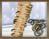 TC~ Gold Metalic BangleL