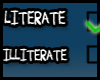 I'm Literate.