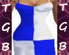 Blue/White dress
