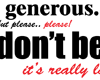 Please don't beg