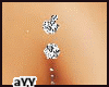 aYY-Black Rose BellyRing