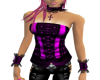 (liz) goth pink top