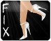 Shimmer Pumps White