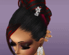 black/red bridal marla