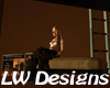 LW-Cream Leather Bench